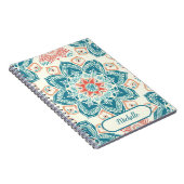 Orientalischer individuelle Name mit Blumen und Ma Notizblock (Rechte Seite)