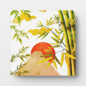 Orientalischer japanischer Aufstieg mit Bambus Fotoplatte (Vorderseite)