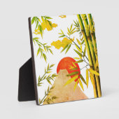 Orientalischer japanischer Aufstieg mit Bambus Fotoplatte (Vorderseite)