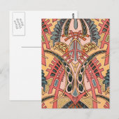 Orientalischer Jugendstil Postkarte (Vorne/Hinten)