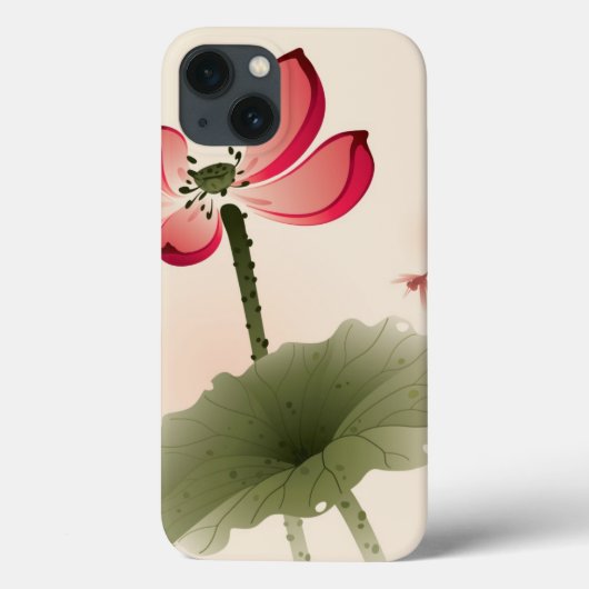 Orientalischer Lotus Case-Mate iPhone Hülle (Rückseite)