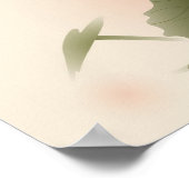 Orientalischer Lotus Poster (Ecke)