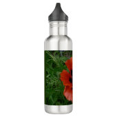 Orientalischer Mohn Edelstahlflasche (Links)