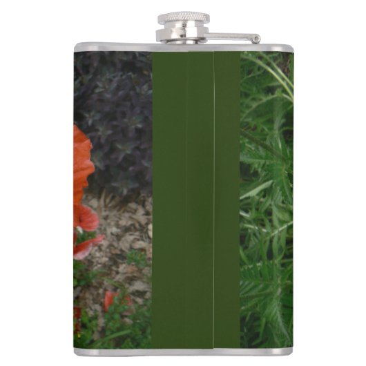 Orientalischer Mohn Flachmann (Rückseite)