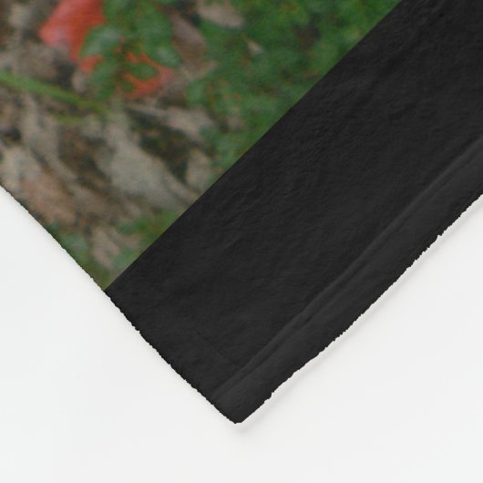 Orientalischer Mohn Fleecedecke (Ecke)