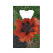 Orientalischer Mohn Geldbeutel Flaschenöffner (Vorderseite)
