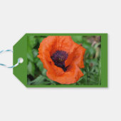 Orientalischer Mohn Geschenkanhänger (Rückseite Horizontal)