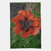 Orientalischer Mohn Geschirrtuch (Vertikal)
