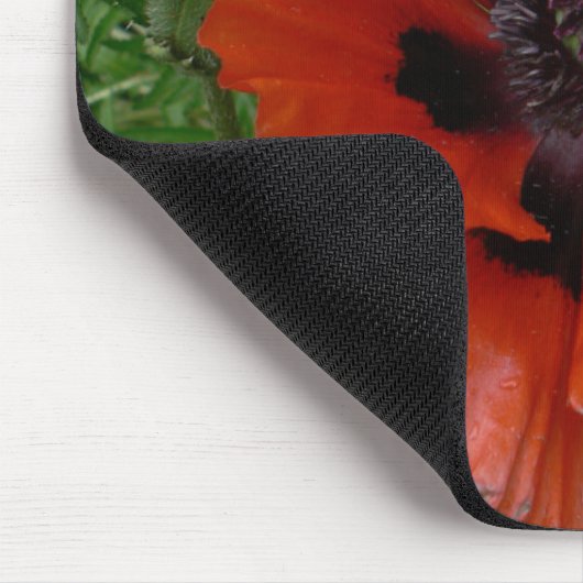 Orientalischer Mohn Mousepad (Ecke)