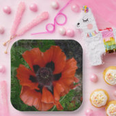 Orientalischer Mohn Pappteller (Party)