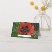 Orientalischer Mohn Platzkarte (Vorderseite)