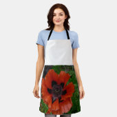Orientalischer Mohn Schürze (Getragen)