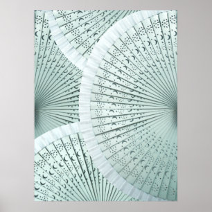 Orientalischer Mond- und Sterndruck Poster