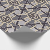 Orientalischer Ornament Stickereidekunst Muster Geschenkpapier (Ecke)