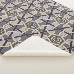 Orientalischer Ornament Stickereidekunst Muster Sherpadecke