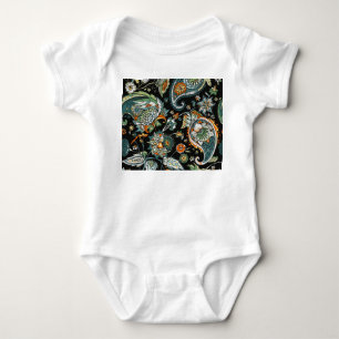 Orientalischer Paisley: traditionelles türkisches Baby Strampler