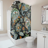 Orientalischer Paisley: traditionelles türkisches  Duschvorhang (Beispiel)