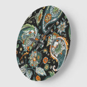 Orientalischer Paisley: traditionelles türkisches Große Wanduhr (Winkel)