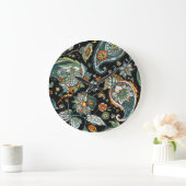 Orientalischer Paisley: traditionelles türkisches Große Wanduhr (Zuhause)