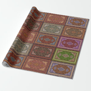 Orientalischer persischer Teppichmuster Geschenkpapier