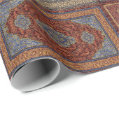 Orientalischer persischer Teppichmuster Geschenkpapier (Rolleneckpunkt)