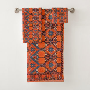 Orientalischer Persischer Türkischer Teppich Badhandtuch Set