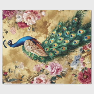 Orientalischer Pfau Dekoratives Geschenkpapier