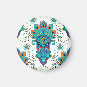 Orientalischer Pfeifen, Pfauenfedermuster. Magnet