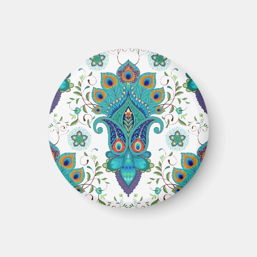 Orientalischer Pfeifen, Pfauenfedermuster. Magnet (Vorne)
