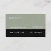 Orientalischer Rubel Visitenkarte (Rückseite)