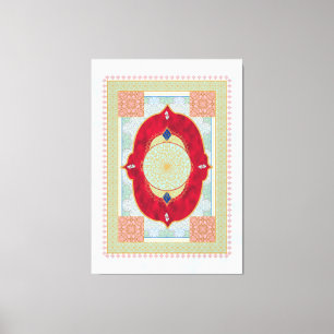 Orientalischer Rug - Canvas Print Leinwanddruck