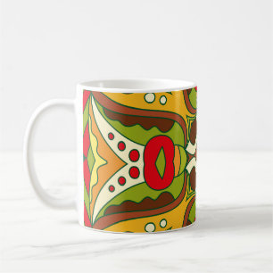 Orientalischer Stil Nahtloses Muster Kaffeetasse