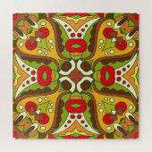 Orientalischer Stil Nahtloses Muster Puzzle (Horizontal)
