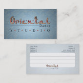 Orientalischer Tanz - Visitenkarte (Vorne/Hinten)