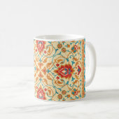 Orientalischer Teppich, Blumenmuster. Kaffeetasse (VorderseiteRechts)