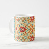 Orientalischer Teppich, Blumenmuster. Kaffeetasse (Vorderseite Links)