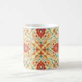 Orientalischer Teppich, Blumenmuster. Kaffeetasse (Mittel)