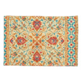 Orientalischer Teppich, Blumenmuster. Kissenbezug (Rückseite)