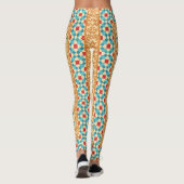 Orientalischer Teppich, Blumenmuster. Leggings (Rückseite)