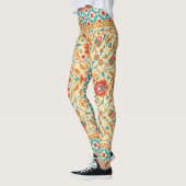 Orientalischer Teppich, Blumenmuster. Leggings (Links)