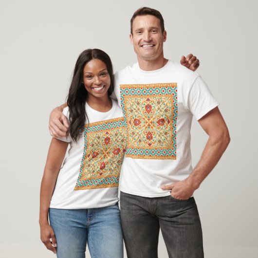 Orientalischer Teppich, Blumenmuster. T-Shirt (Unisex)
