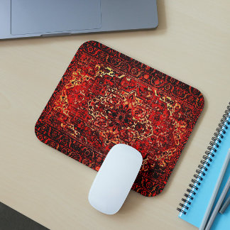 Orientalischer Teppich - fett in warmen Farben Mousepad