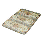 Orientalischer Teppich in hellen Farben Badematte (Schrägansicht)