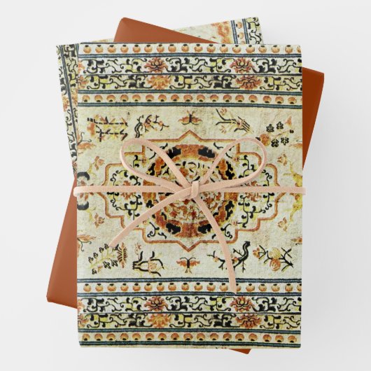 Orientalischer Teppich in hellen Farben Geschenkpapier Set (Beispiel)