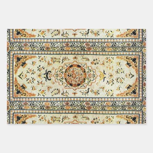 Orientalischer Teppich in hellen Farben Geschenkpapier Set (Vorderseite)