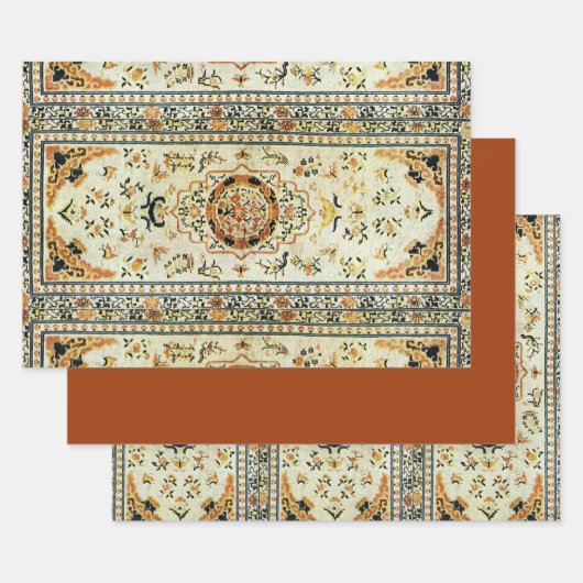 Orientalischer Teppich in hellen Farben Geschenkpapier Set (Set)