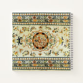 Orientalischer Teppich in hellen Farben Notizblock (Rückseite)