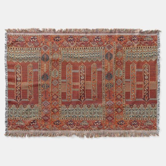 Orientalischer Teppich in Orange Decke (Vorderseite)