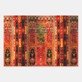 Orientalischer Teppich in Rot und Grün Geschenkpapier Set (Vorderseite 3)