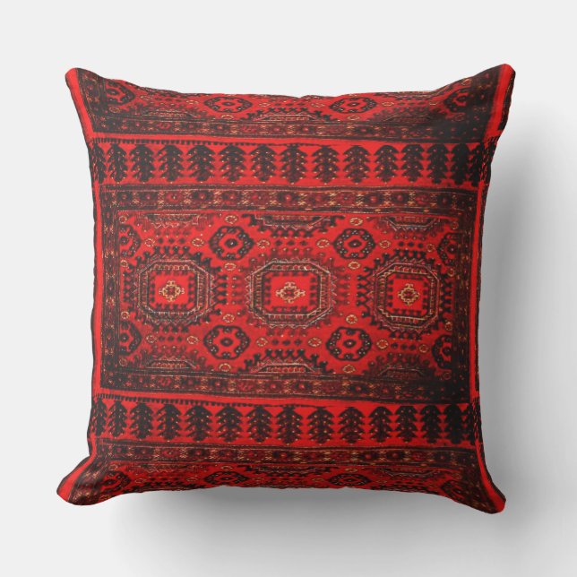 Orientalischer Teppich    - lebhafte Farben  Kissen (Vorderseite)